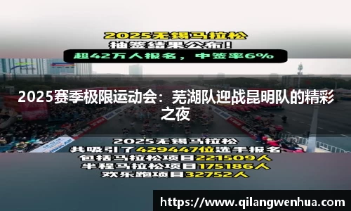 2025赛季极限运动会：芜湖队迎战昆明队的精彩之夜